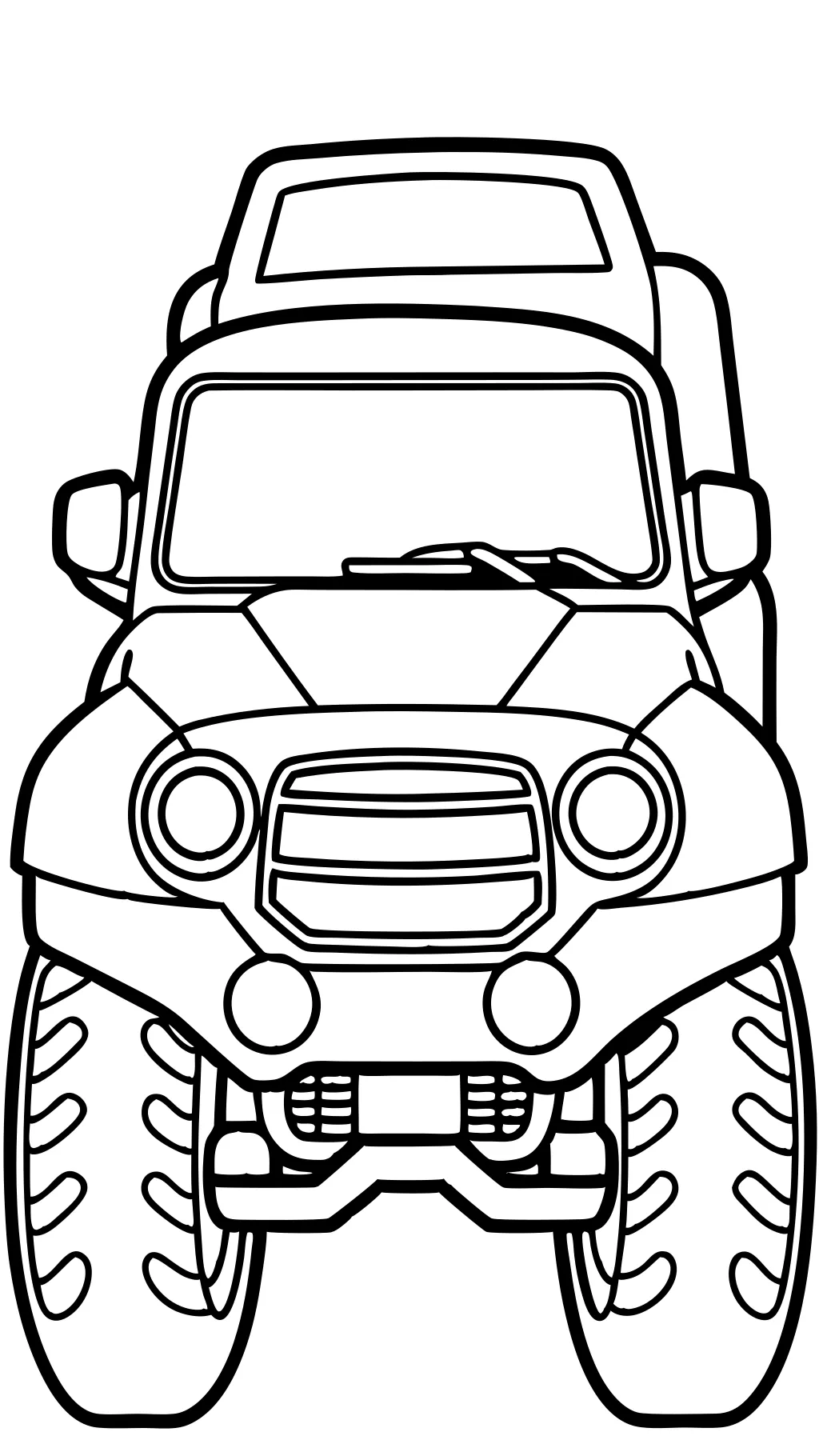 four wheeler coloring pages